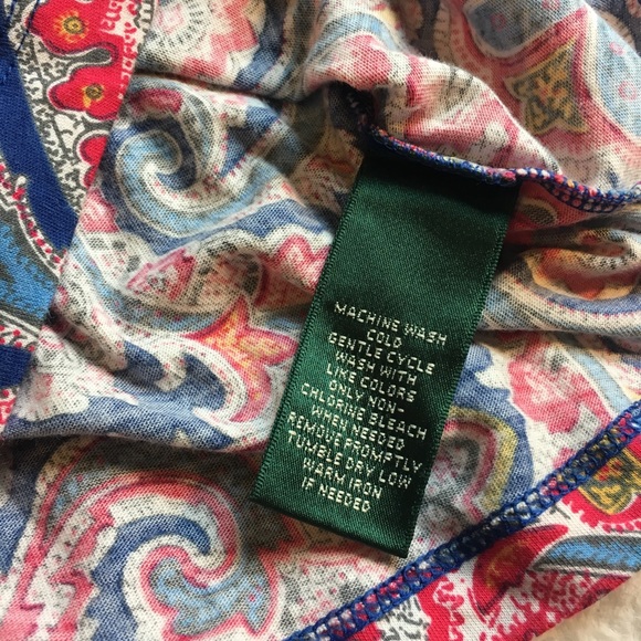 LAUREN Ralph Lauren Paisley Ruffle Top - Picture 5 of 8